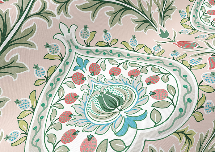 Bywater, Pastel Pink - Roller Blind - Image 4